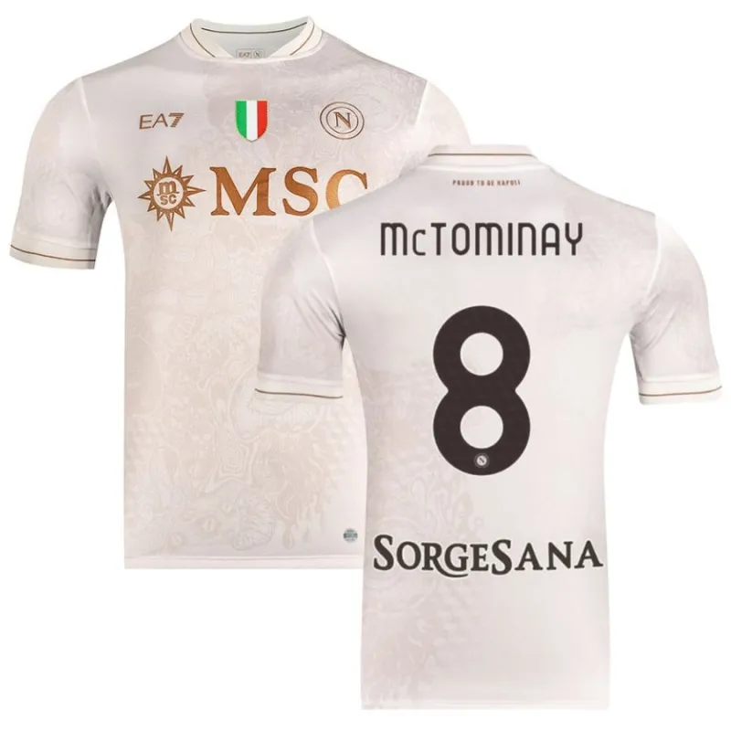Napoli McTOMINAY 2025/26 Away Jersey - Beige