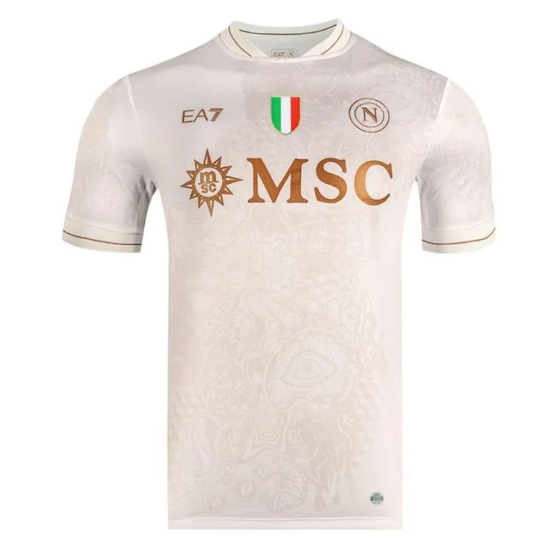 Set de camiseta infantil fuera de casa de McTOMINAY del Napoli 2025/26 - Beige
