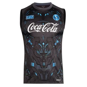 Napoli 2025/26 Ärmelloses Trainingsshirt - Schwarz