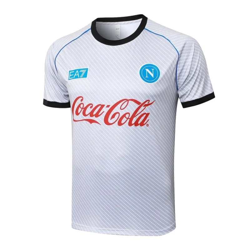 Napoli 2025/26 Maglia da allenamento + Pantaloncini - Bianca