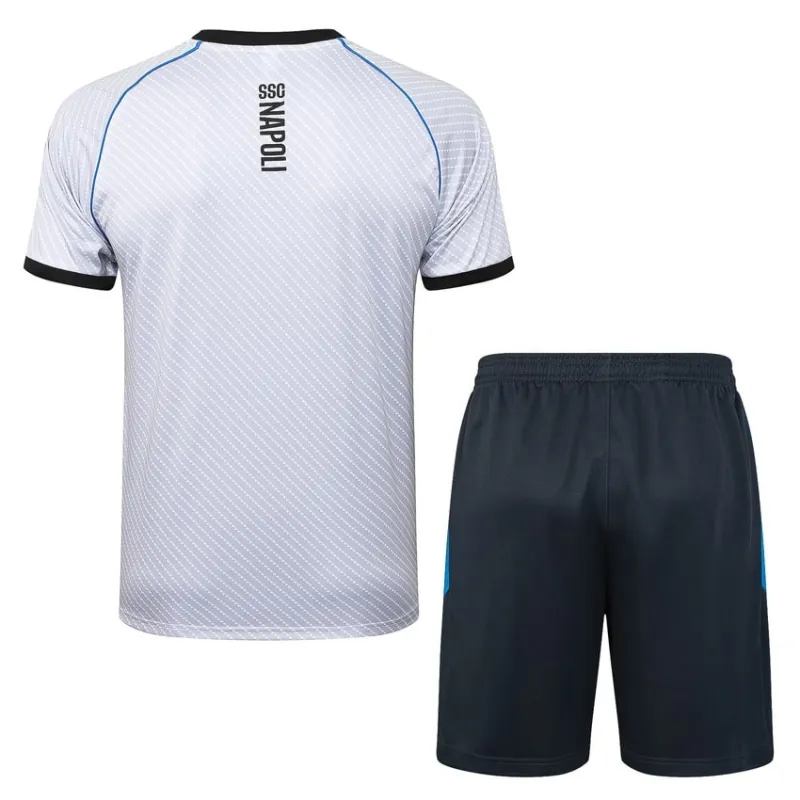 Napoli 2025/26 Maglia da allenamento + Pantaloncini - Bianca