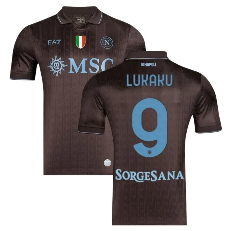 Nápoles LUKAKU 2025/26 Camiseta tercera - Negra