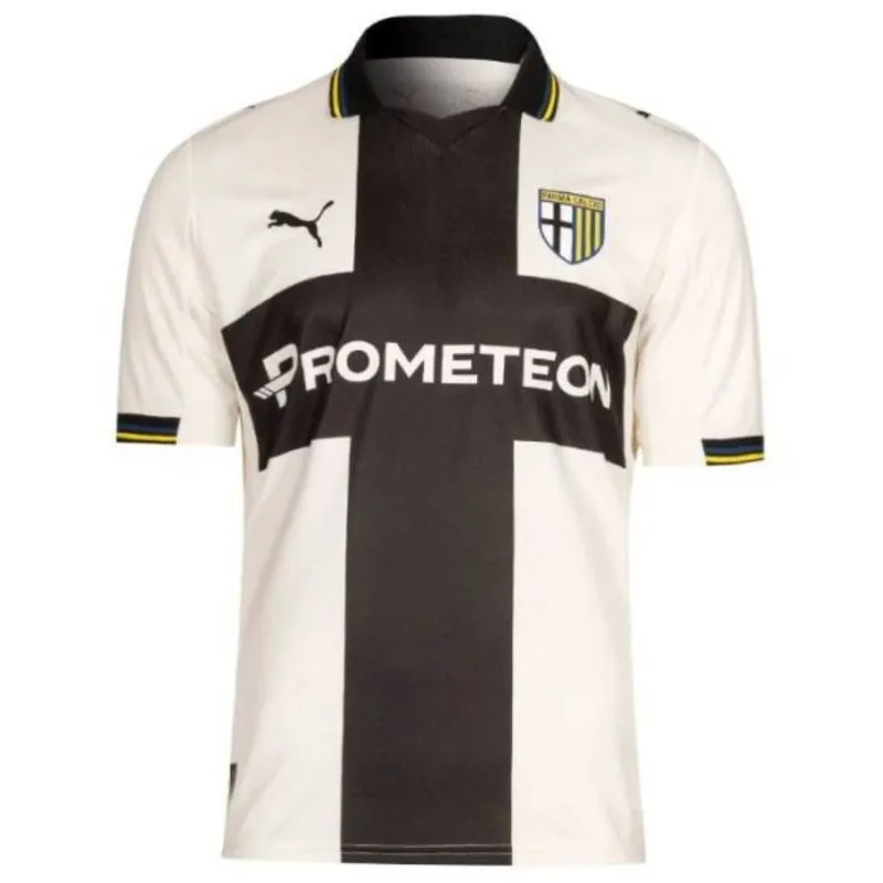 Ensemble Maillot Domicile Enfant de Parme 2025/26 - Blanc/Noir