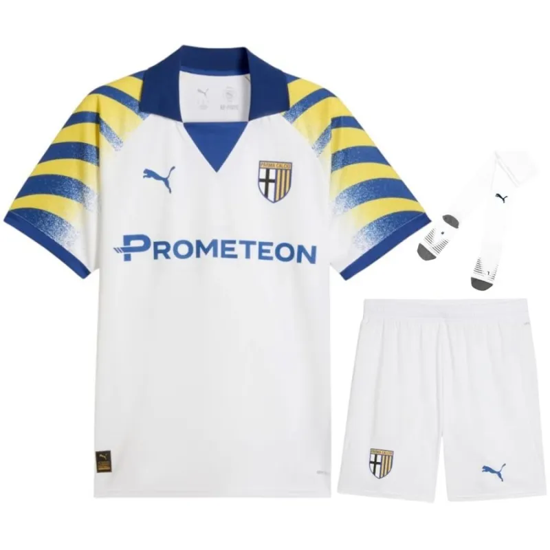 Parma 2025/26 Third Kids Kit Jersey - Blue/Yellow