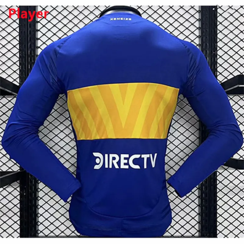 Maillot de domicile à manches longues pour joueurs de Boca Juniors 2024/25 - Bleu