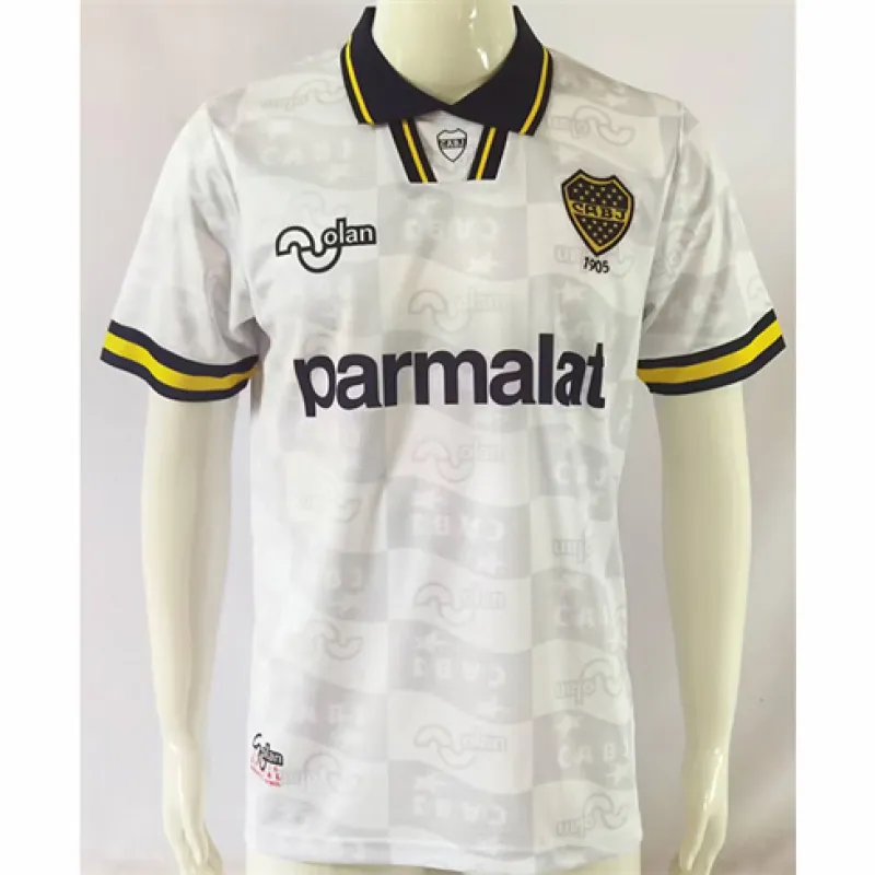 Maillot retrô extérieur de Boca Juniors 1995/96 - Blanc