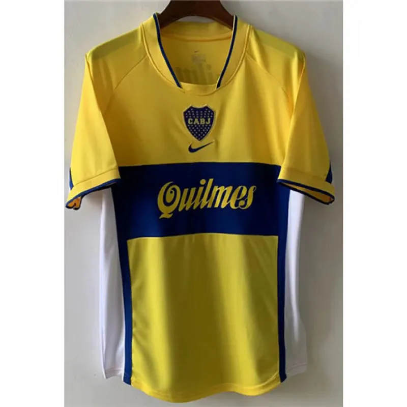 Camiseta retrò de fuera de Boca Juniors 2001 - Amarilla