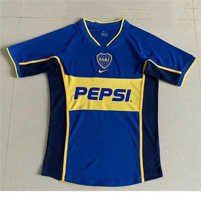 Boca Juniors 2002 Retro Home Jersey - Blue