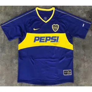 Maglia retrò di campo di casa di Boca Juniors 2003/04 - Blu