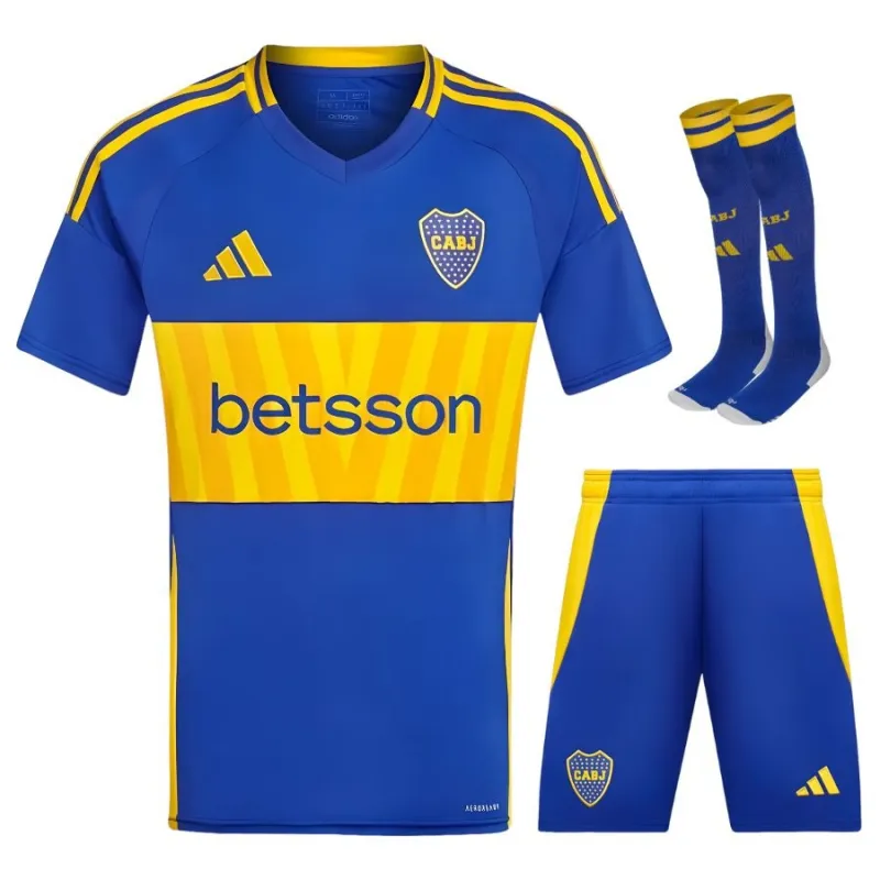 Boca Juniors 2024/25 Heim - Kinder - Trikotset - Blau