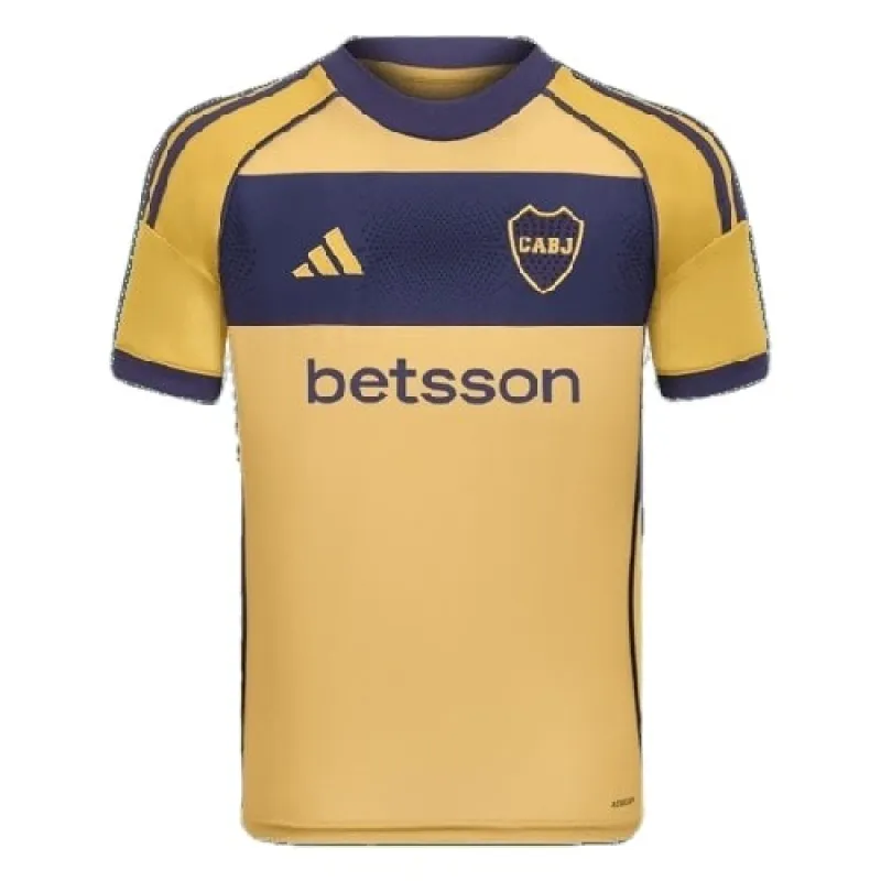Boca Juniors Kids' 2025/26 Away Jersey - Yellow
