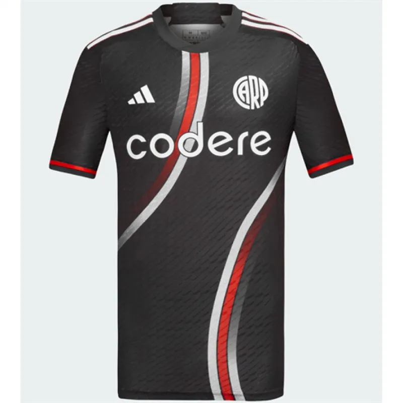 River Plate 2024/25 Drittes Auswärtstrirot - Schwarz