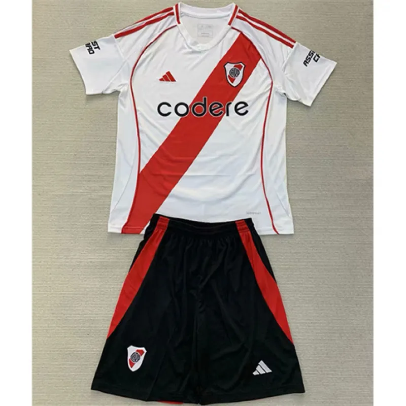Camiseta principal para niños de River Plate 2024/25 - Blanca