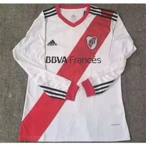 River Plate 2013/14 Home Retro Long Sleeve Jersey - White