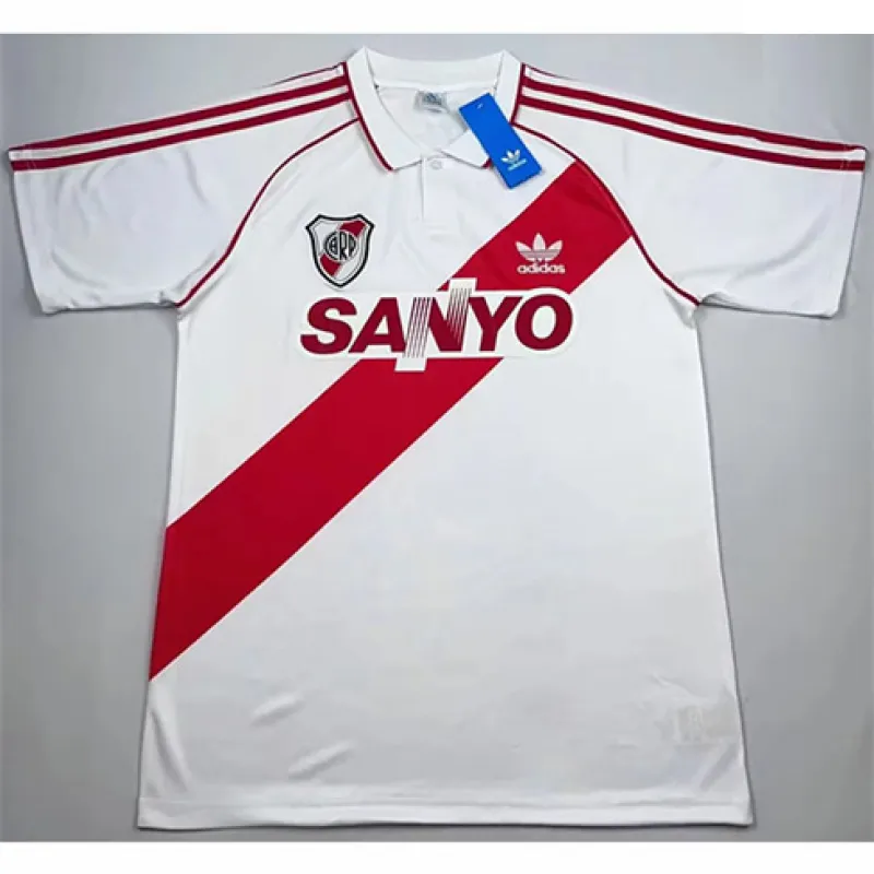 Maillot retro domicile de River Plate 1992-94 - Blanc