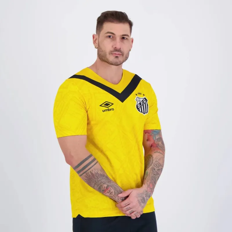 Maglia terza di trasferta 2024/25 di Santos - Giallo