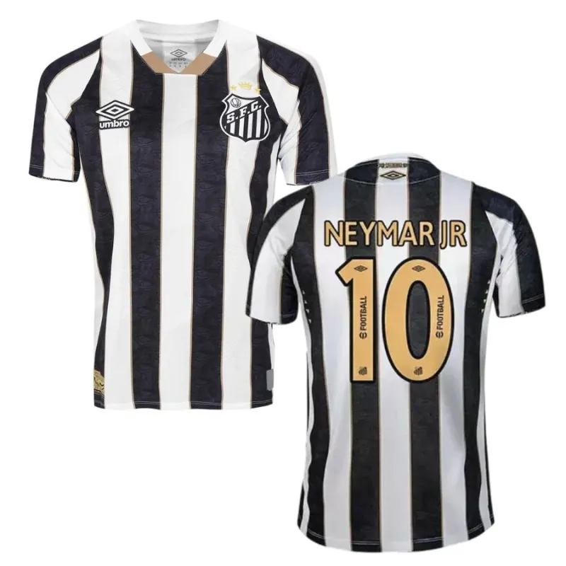 Neymar's Santos 2024/25 Away Jersey - Black