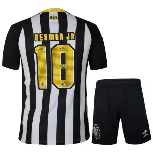 Santos NEYMAR Kids' Jersey + Shorts 2025/26 Away - Black