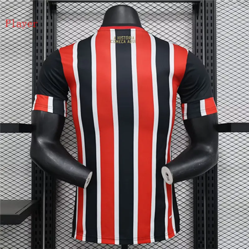São Paulo 2024/25 Away Jersey - Player - Red