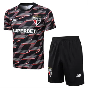São Paulo 2024/25 Training Shirt + Shorts - Black