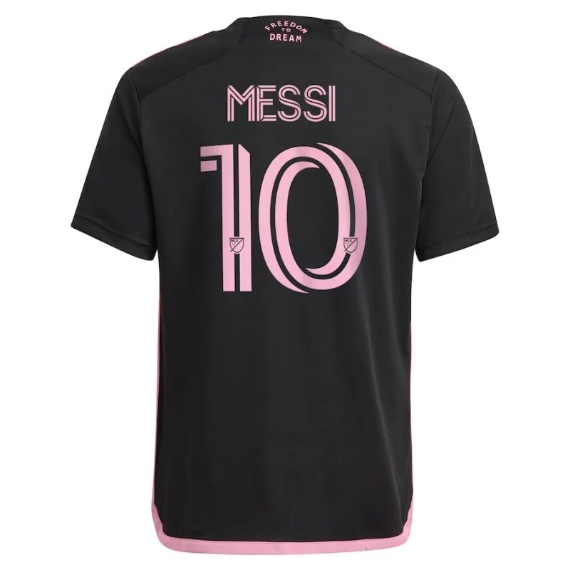 Maglia per bambini d'esterno di Lionel Messi di Inter Miami 2024/25 - Nera
