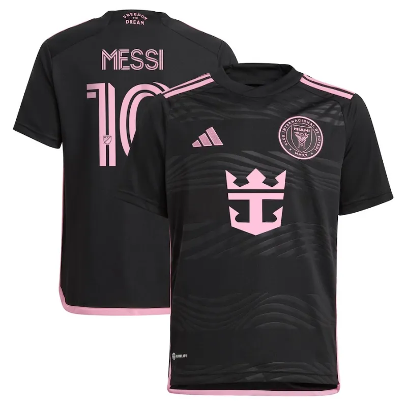 Maglia per bambini d'esterno di Lionel Messi di Inter Miami 2024/25 - Nera