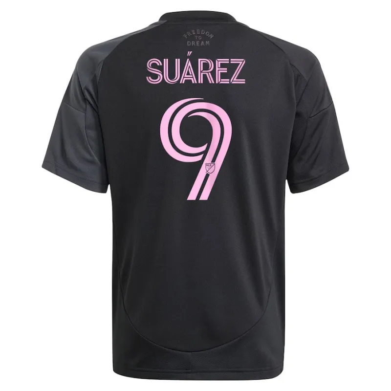 Luis Suárez's Inter Miami 2025/26 Away Kids Jersey - Black