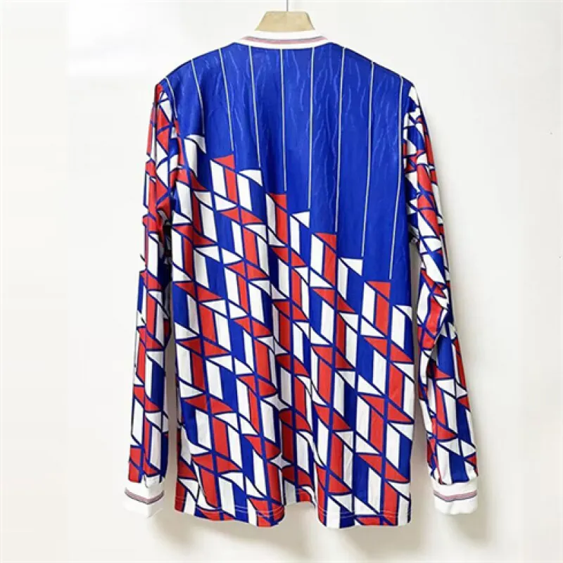 Ajax Maglia Maniche Lunghe Retro Trasferta 1990 Blu