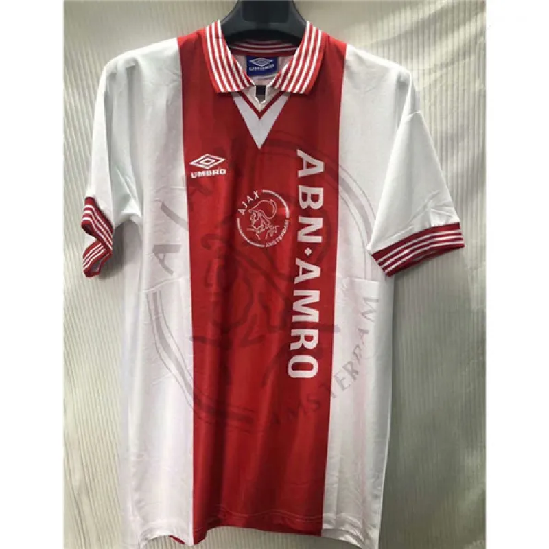 Maillot rétro domicile d'Ajax 1995 - Blanc