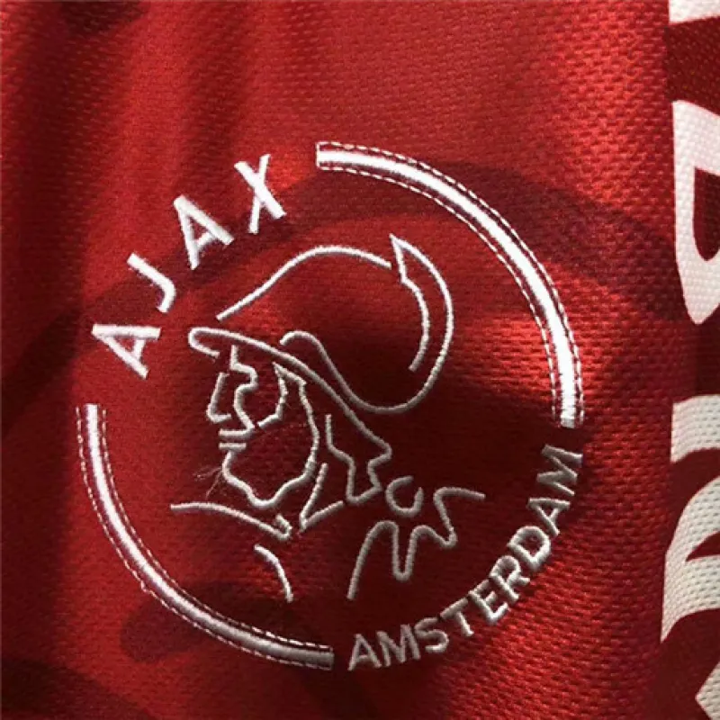 Maillot rétro domicile d'Ajax 1995 - Blanc