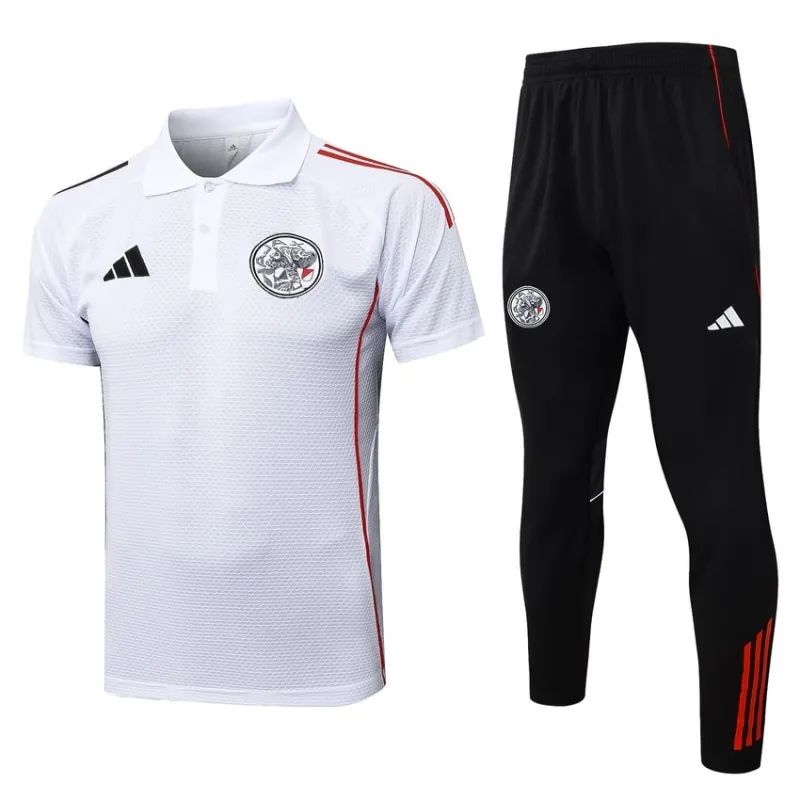 Polo deportivo Ajax 2025/26 - Blanco