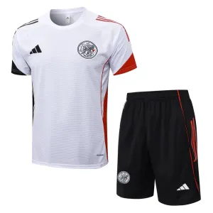 Ajax 2025/26 Training Jersey + Shorts - White