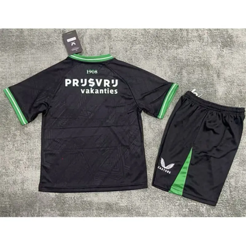 Kit de Visitante Infantil Feyenoord 2024/25 - Negro