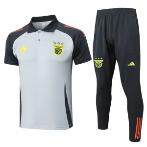 Benfica 2024/25 Polo Training Shirt + Pants - White