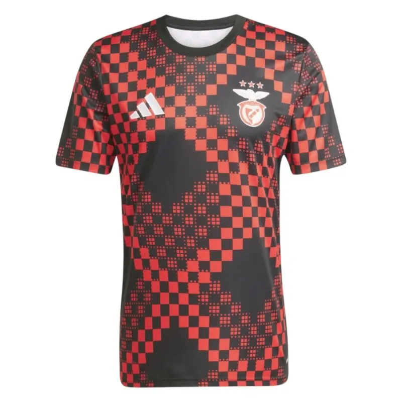 Benfica 2025/26 Aufwärmtrikot - Schwarz/Rot