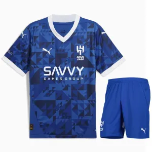 Al Hilal 2024/25 Kids' Home Jersey + Shorts - Blue