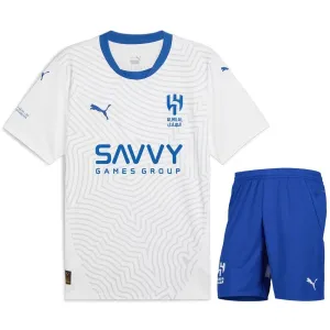 Maillot extérieur enfant + short d'Al Hilal 2024/25 - Blanc