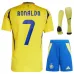 Jeu de maillot pour enfants domicile d'Al - Nassr 2024/25 avec Ronaldo - Jaune