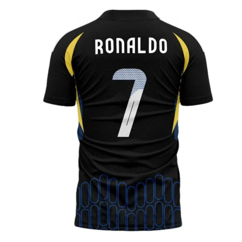 Ronaldo Al Nassr 2024/25 Camiseta de fuera 7 - Negra