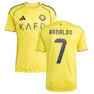 Al Nassr RONALDO 2025/26 Children’s Home Jersey - Yellow