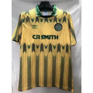 Celtic 1991/92 Home Retro Jersey - Yellow