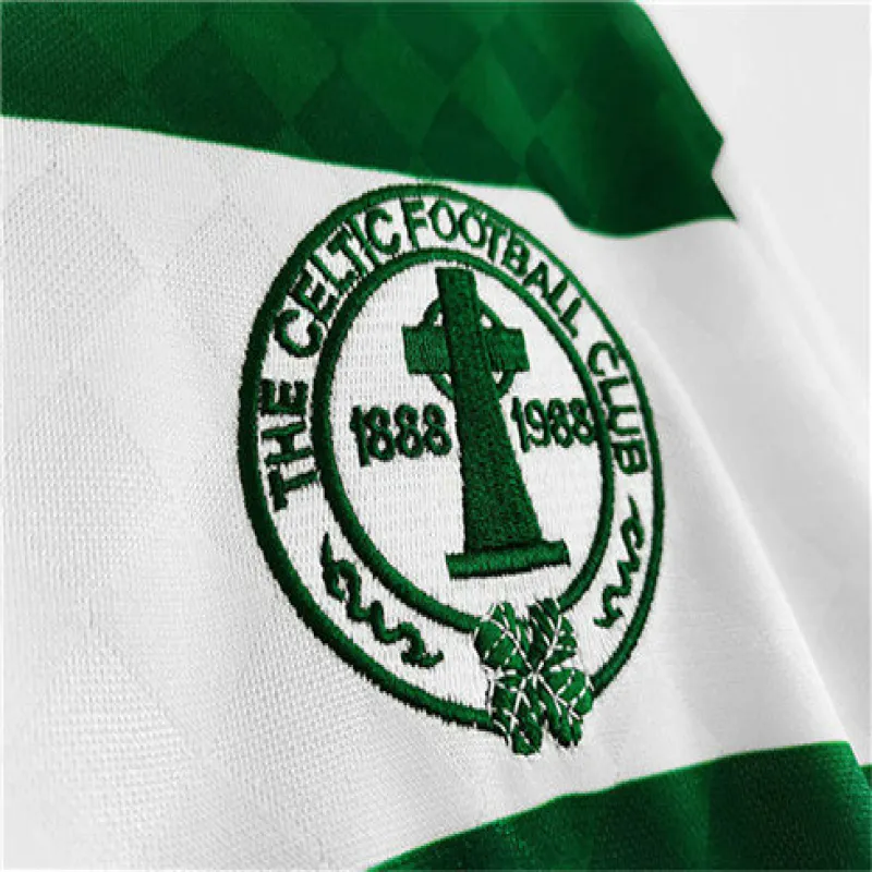 Celtic 1987/88 Home Retro Long-Sleeved Jersey - White/Green