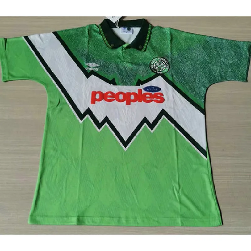 Celtic 1991/92 Away Retro Jersey - Green