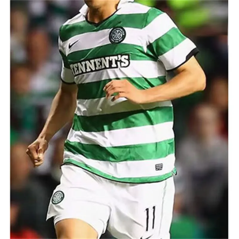 Celtic 2010/12 Home Retro Jersey - White/Green