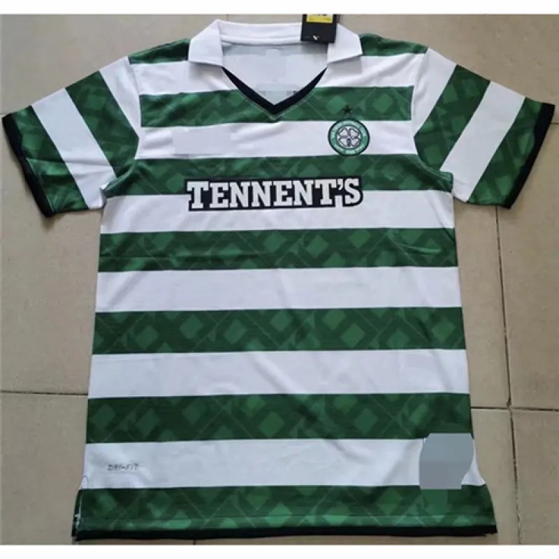 Maglia retro di casa di Celtic 2011 - Bianca/Verde