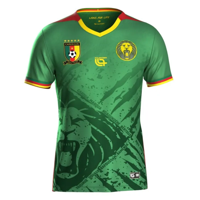 Cameroon Kids' 2025/26 Home Jersey - Green