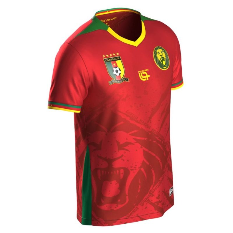 Cameroon Kids' 2025/26 Away Kit - Red
