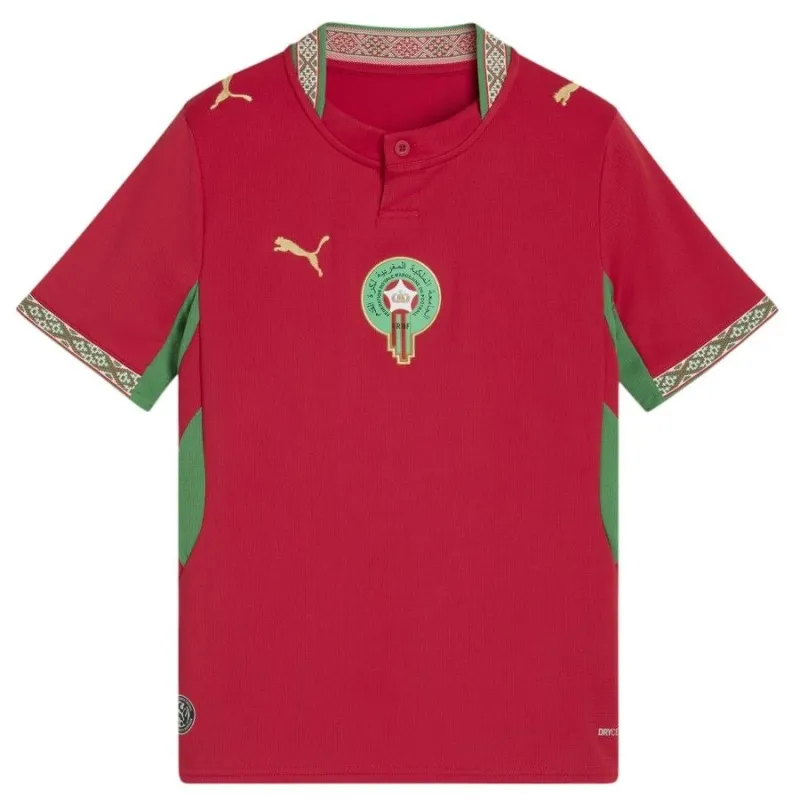 Marocco 2026 Coppa del Mondo Maglia Casa Bambino Rosso