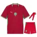 Marocco 2026 Coppa del Mondo Maglia Casa Bambino Rosso