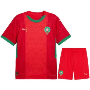 Morocco 2024/25 Home Kids Replica Kit - Red